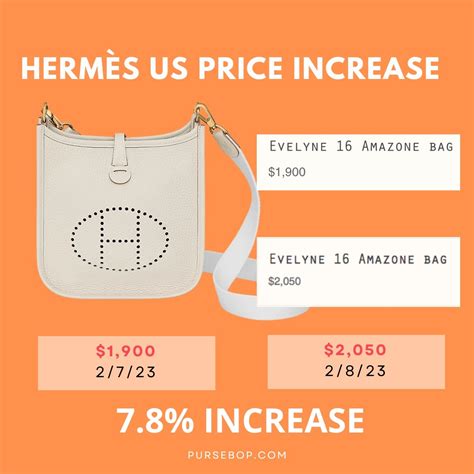 hermes evelyne price 2022